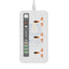 Porodo Multi-Port Power HUB 4 USB-A/USB-C Ultimate Home & Office Kit - 2Meter - White Accessories > Power > Power