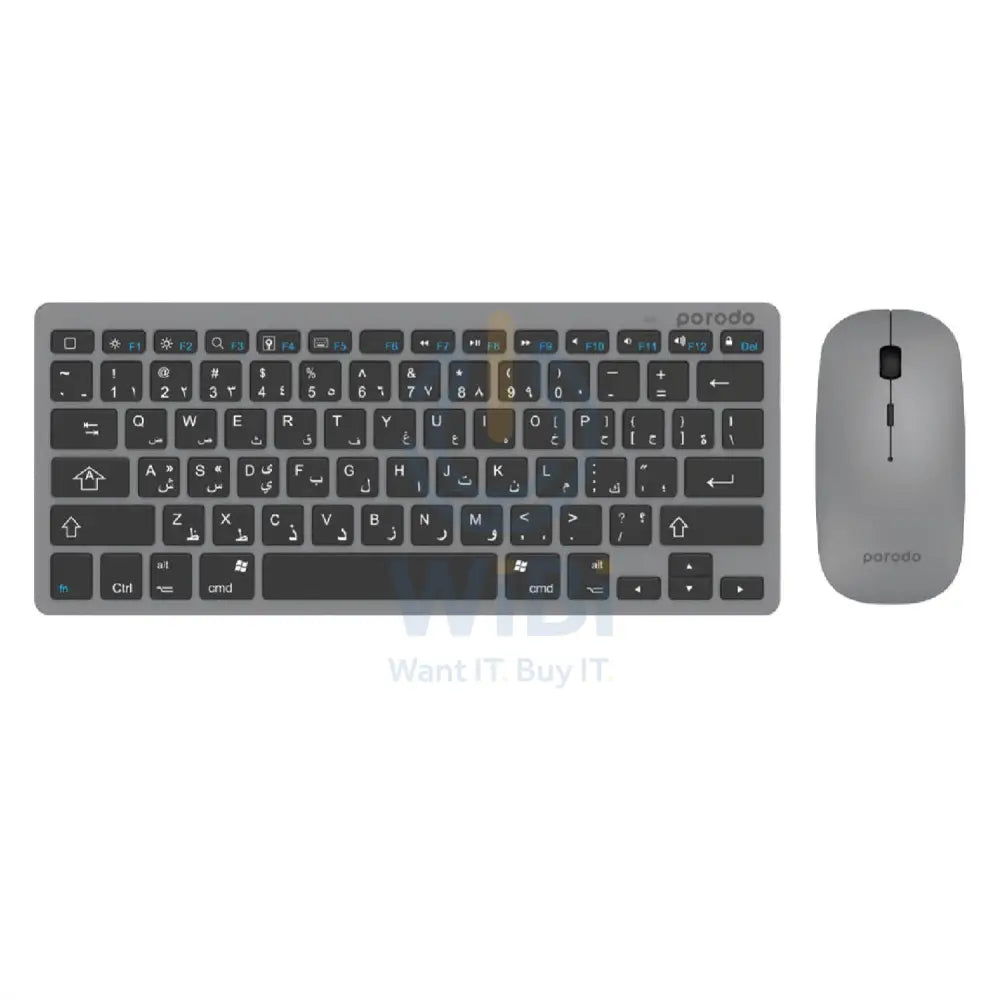 Porodo Slim Bluetooth Keyboard & Mouse Accessories > Keyboard & Mouse