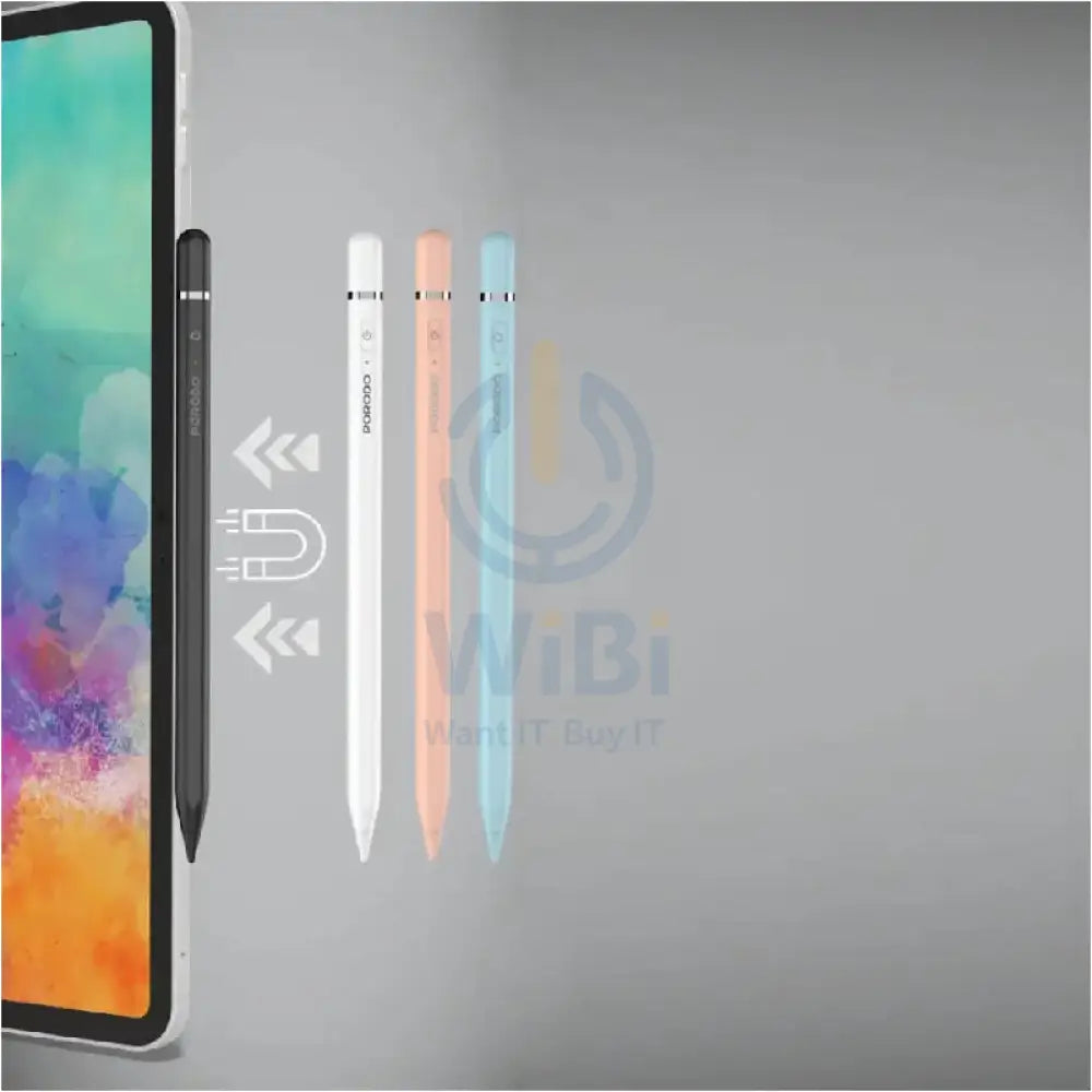 Porodo Smart Stylus Pen for iPad - 1.7mm / 140mAh / USB-C / Black Accessories > Mobiles & Tablets > Tablets > Stylus &