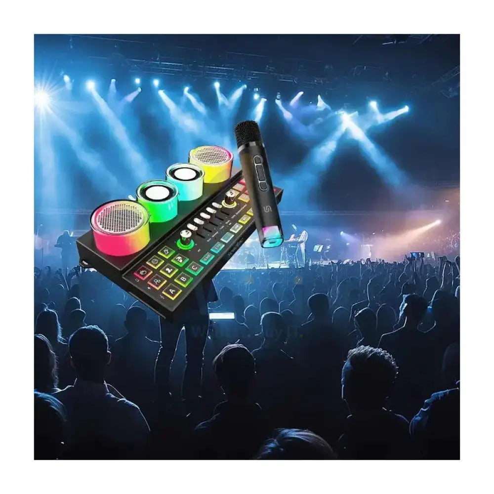 Porodo Soundtec Audiolink Multi-Platform Audio Mixer and Speaker - Black Accessories > Audio > Speakers