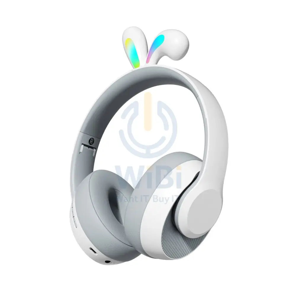 Porodo Soundtec Kids ENC Headphone Rabbit Ear - Grey Accessories > Audio > Headphones