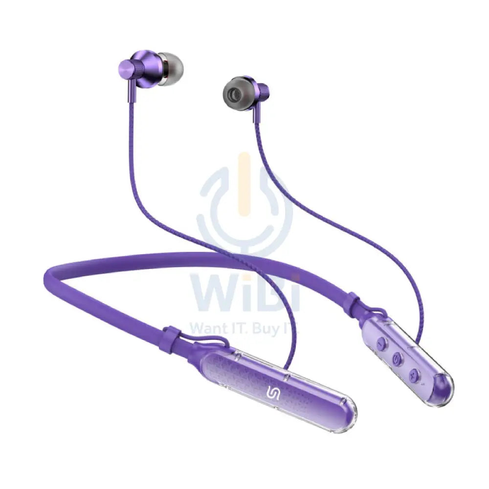 Porodo Soundtec SV Pro Neckband Earphone ENC - Purple Accessories > Audio > Headphones
