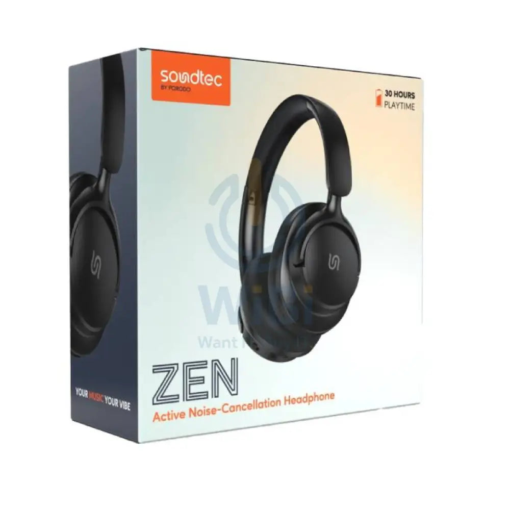 Porodo Soundtec Zen ANC Headphone - Wireless / Black Accessories > Audio > Headphones