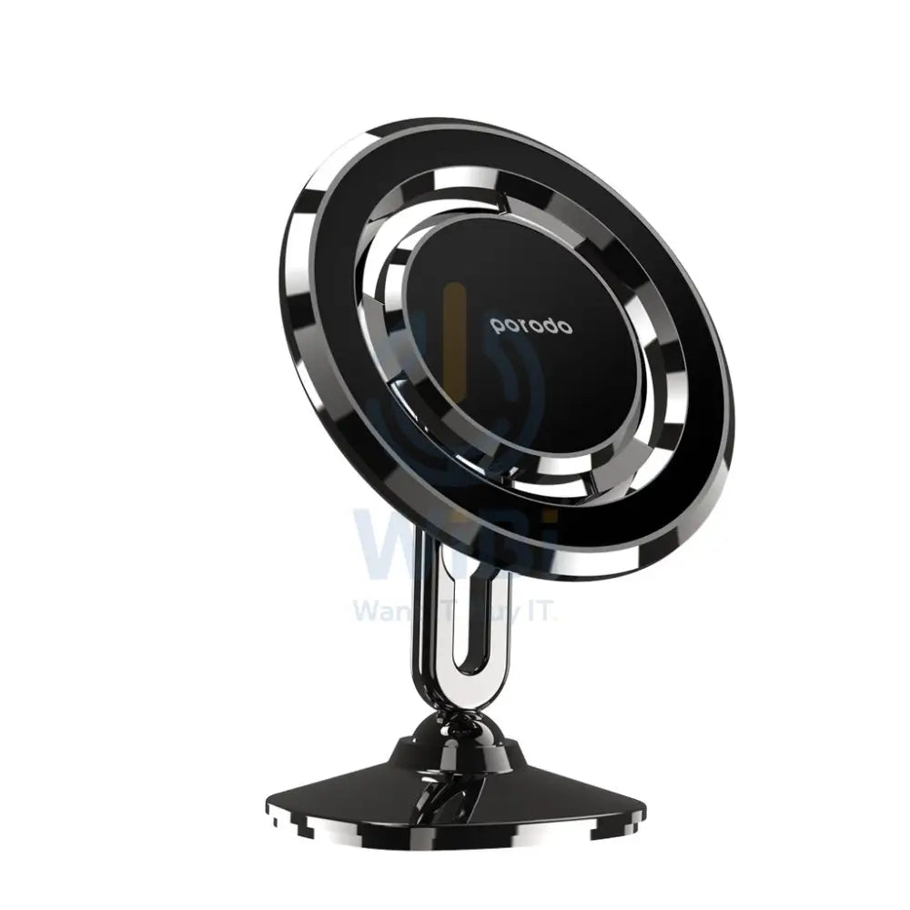 Porodo Stereoscopic Rotation Multiangle Control Magnetic Car Mount - Black Accessories > Mobiles & Tablets > Mobiles >