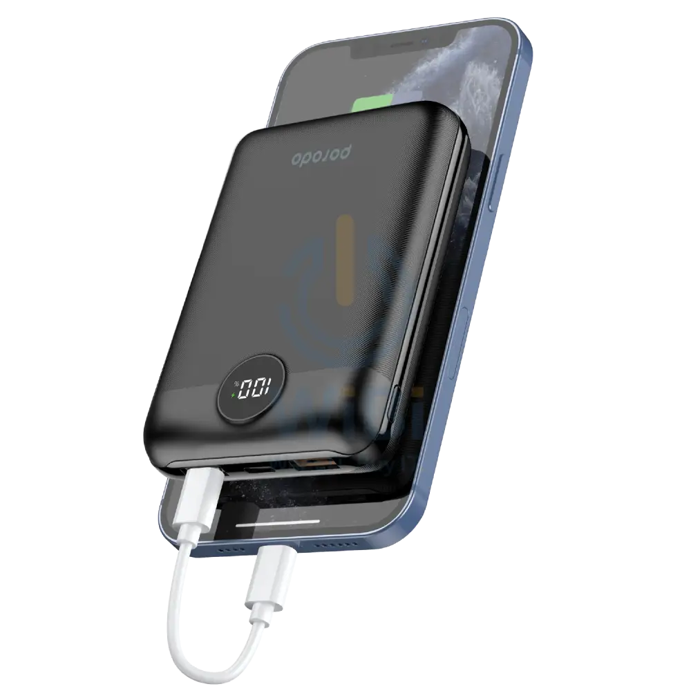 Porodo Super Compact 20W PD & QC3.0 Power Bank 20000mAh With 3-Output Fast Charging - Black Accessories > Power Bank