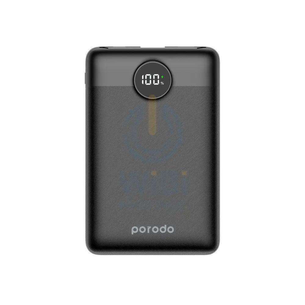 Porodo Super Slim 20W PD & QC3.0 Power Bank 10000mAh With 2-Output Fast Charging - Black Accessories > Power Bank