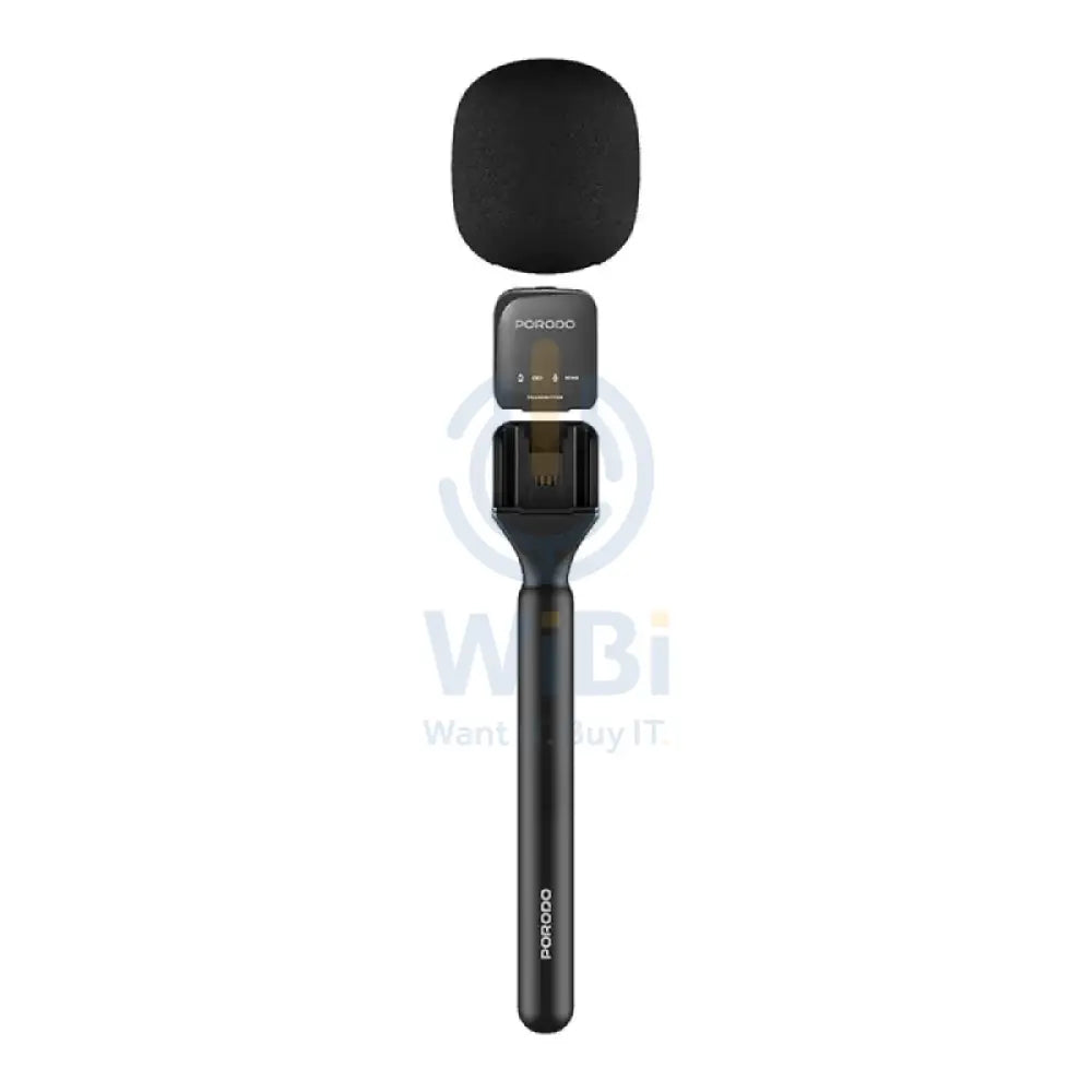 Porodo Two-Device Connect Handheld Lavalier Microphone - Black Accessories > Audio > Microphone