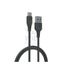 Porodo USB Cable Type-C Connector 3A Durable Fast Charge and Data Cable (2m 3A) - Black Accessories > Cables &