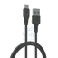 Porodo USB Cable Type-C Connector 3A Durable Fast Charge and Data Cable (2m 3A) - Black Accessories > Cables &