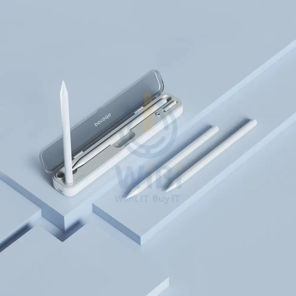 Porodo Wireless Charging & Storage For Pencil 1&2 Case - White Accessories > Mobiles & Tablets > Tablets > Stylus &