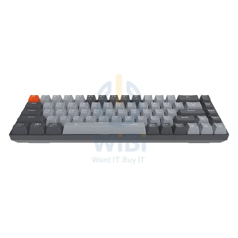 Porodo Wireless Mechanical Keyboard Ultimate Keyboard For Work & Gaming - Gray Accessories > Keyboard & Mouse > Gaming