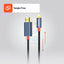 Porodo Woven Cable - 2 Meter / Lightning / HDMI / Black Accessories > Cables & Converters > Cables