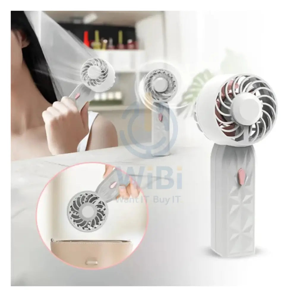 Portable Hand-Held Fan - White Accessories > Other Accessories