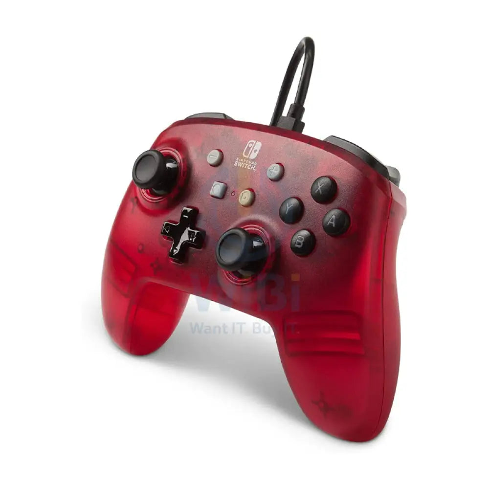 Power A Enhanced Switch Wired Controller- Frost Red Accessories > Gaming Controllers > Gaming Zone