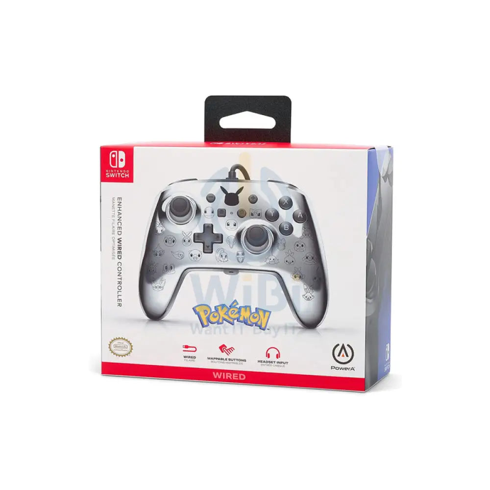 PowerA Pokemon Wired Controller Pikachu Black - Silver Accessories > Gaming Controllers > Gaming Zone