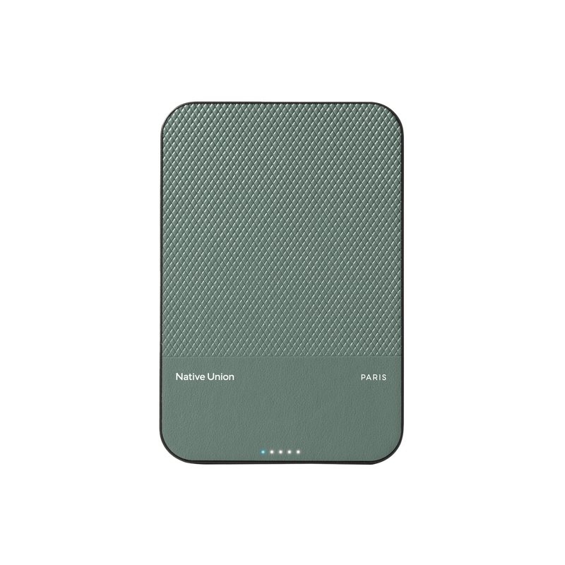 Native Union (Re)Classic Power Bank 5000mAh Qi2 - Slate Green