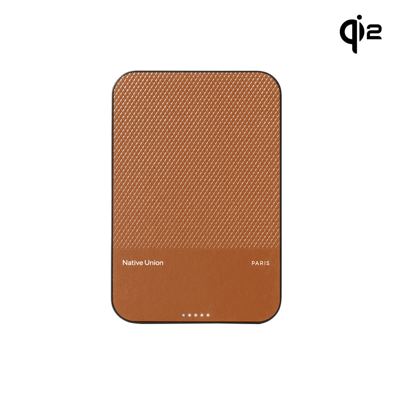 Native Union (Re)Classic Power Bank 5000mAh Qi2 - Tan