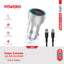PowerO + Power Extreme Dual Port Car Charger with Lightning Cable - 48W / USB-A / USB-C / Grey Accessories > Mobiles &