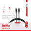 PowerO + Rapid Pro Premium Braided Cable - 60W / 1.2 Meter / Type-C / Black Accessories > Cables & Converters > Cables