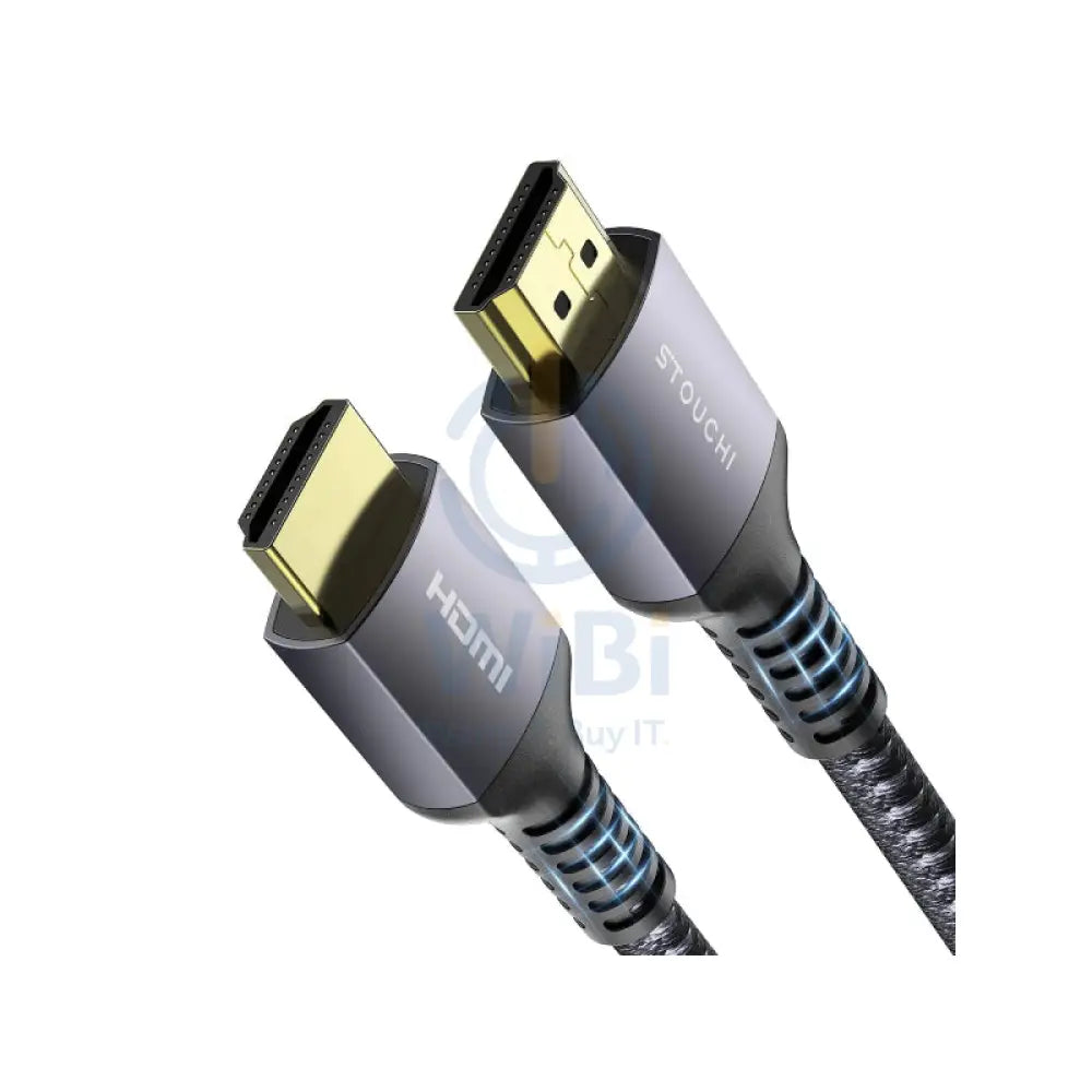PowerO + Visual 8K Braided Cable - HDMI / 2 Meter / Grey Accessories > Cables & Converters > Cables