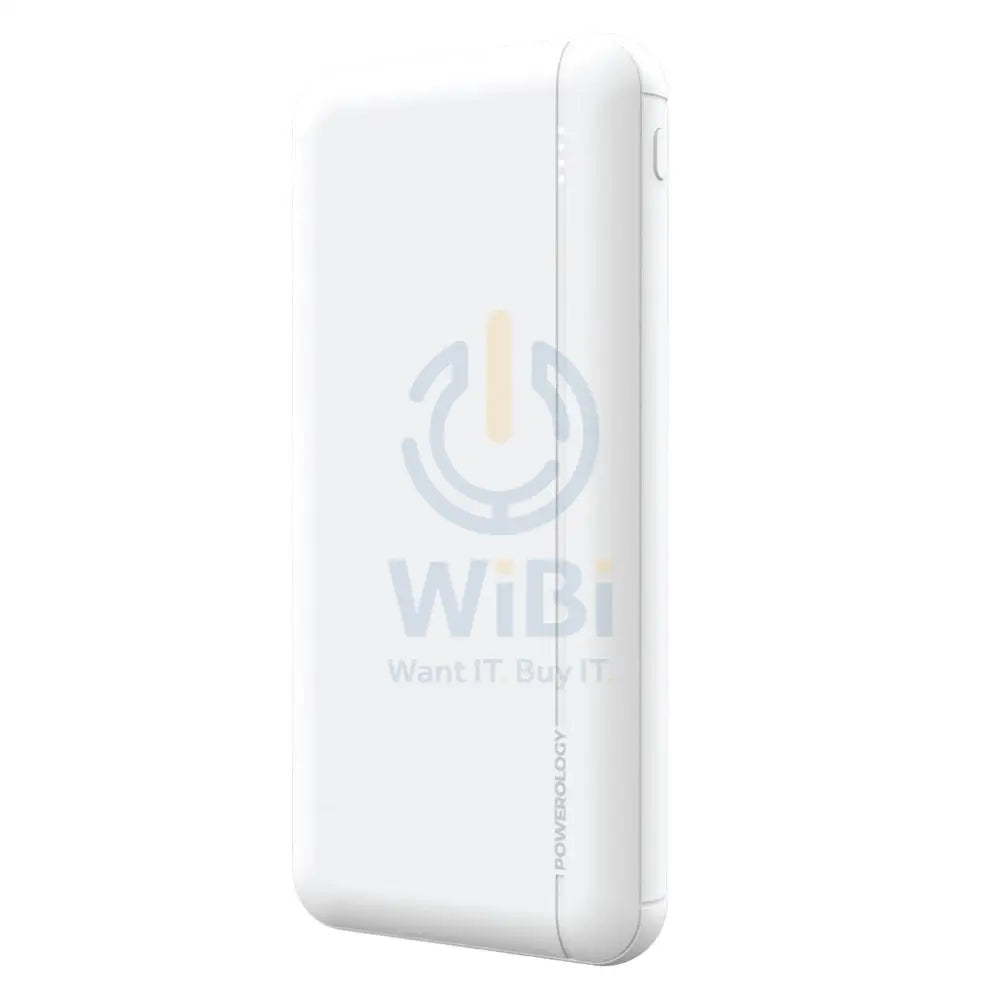 Powerology 10000mAh Quick Charging Power Bank - White Accessories > Power Bank