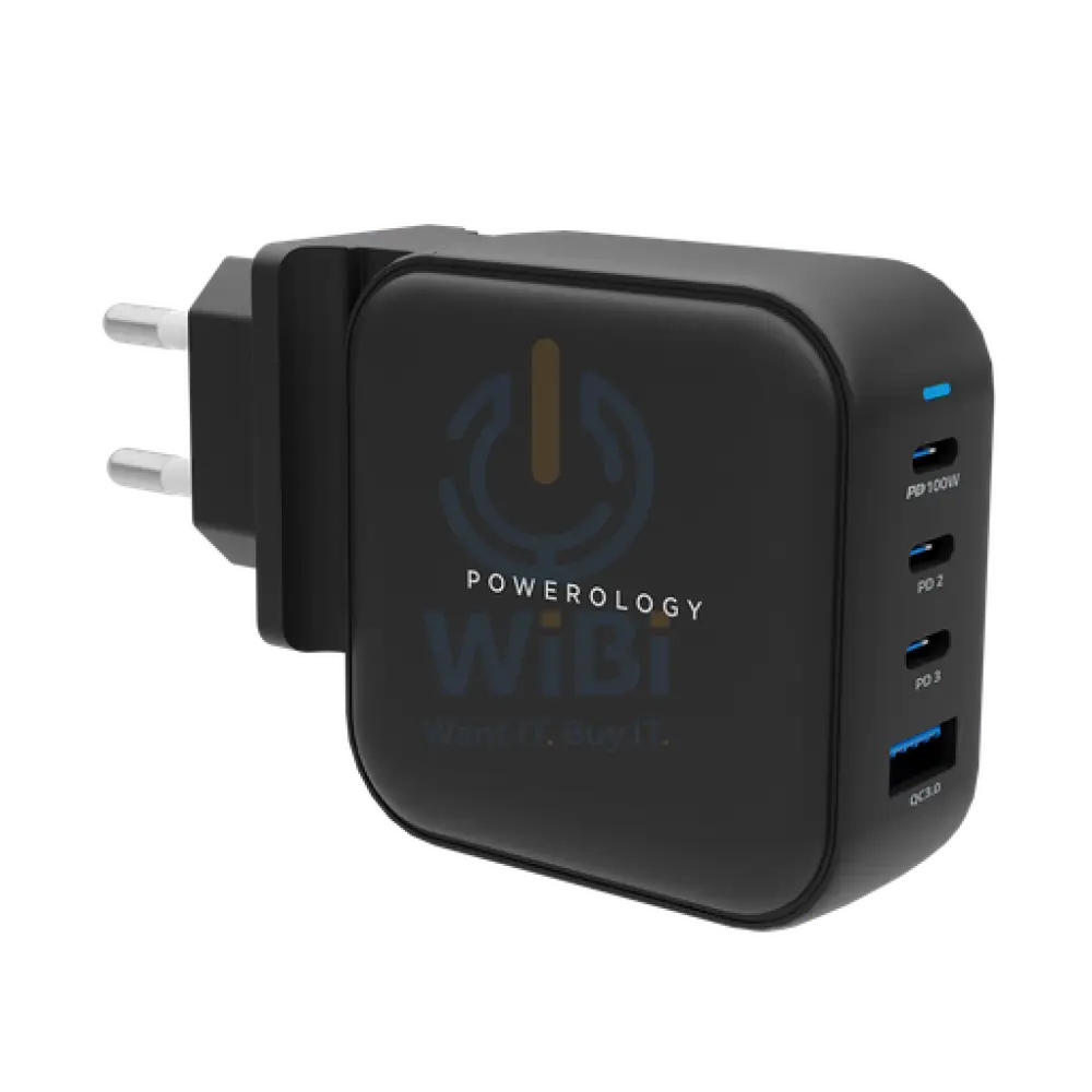 Powerology 100W Triple PD + 1 QC3.0 World Travel Kit Accessories > Power Adapters