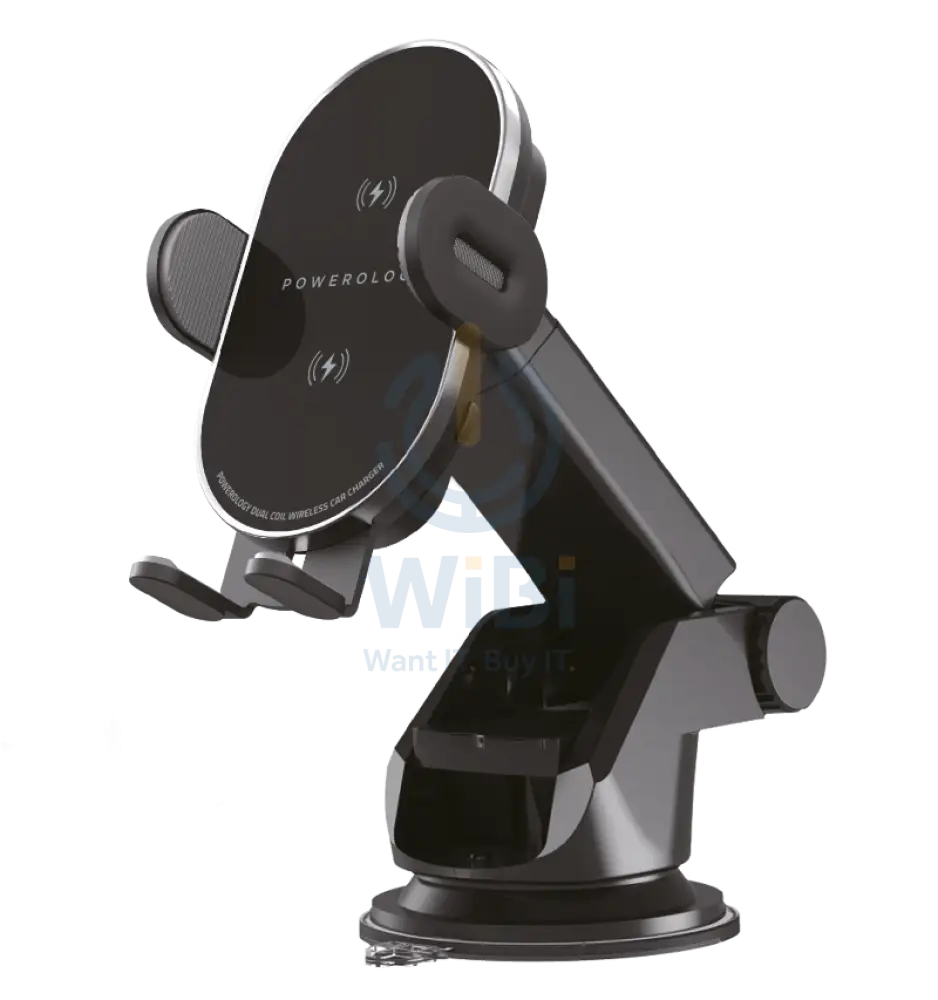 Powerology 15W Fast Wireless Car Charger Mount 3 In 1 - Black Accessories > Mobiles & Tablets > Mobiles > Mobile Holder