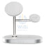 Powerology 3 In 1 30W Magsafe Charging Dock With Built-In Apple Magsafe 15W - White Accessories > Power Adapters