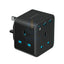 Powerology 3-Outlet Wall Socket With Fast Charging USB - Black Accessories > Power Adapters