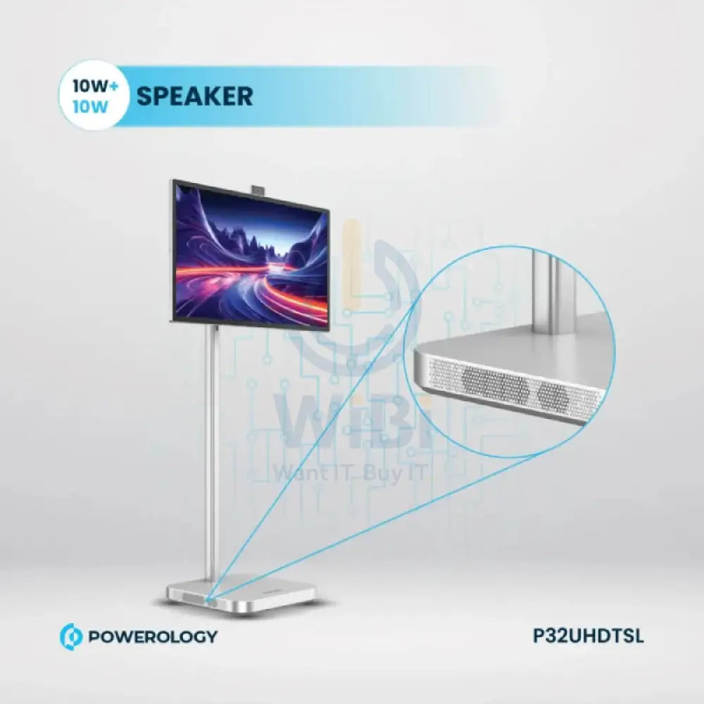 Powerology - 32’’ Google 4K Screen / 4K Camera / 8GB / 128GB / Silver Accessories > Smart Devices > Smart TV