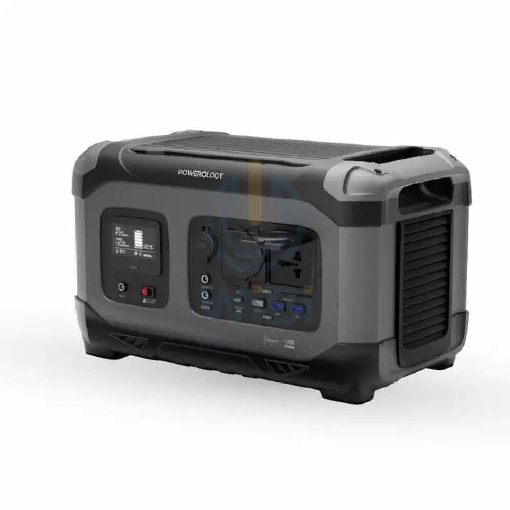 Powerology 392000mAh Power Generator 1300W 60W USB-C Power Delivery/18W USB Quick Charge - Black Accessories > Other