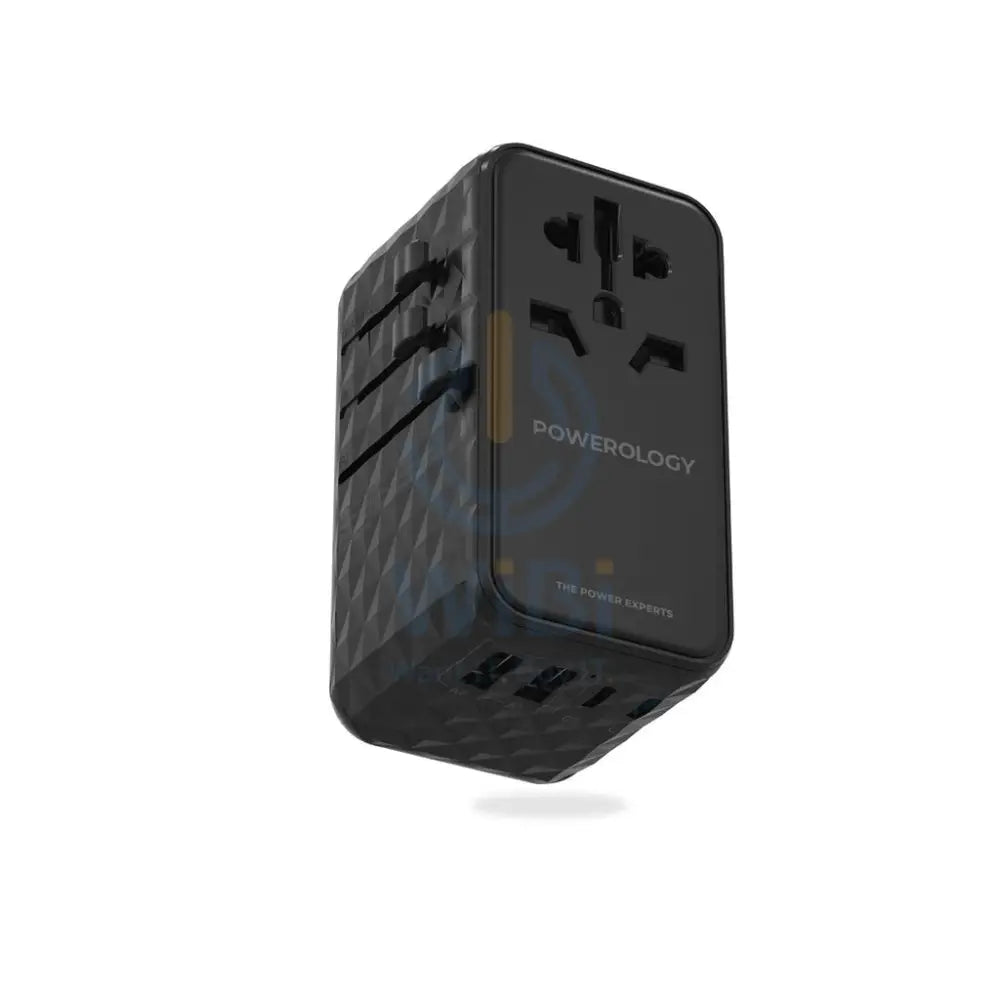 Powerology 4-Port Universal GaN Super Charger - 100W / Black Accessories > Power Adapters