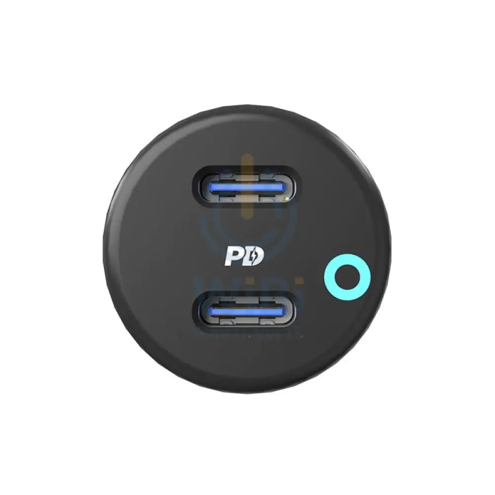 Powerology 45W Ultra-Quick Car Charger - 45W / USB-C / Black