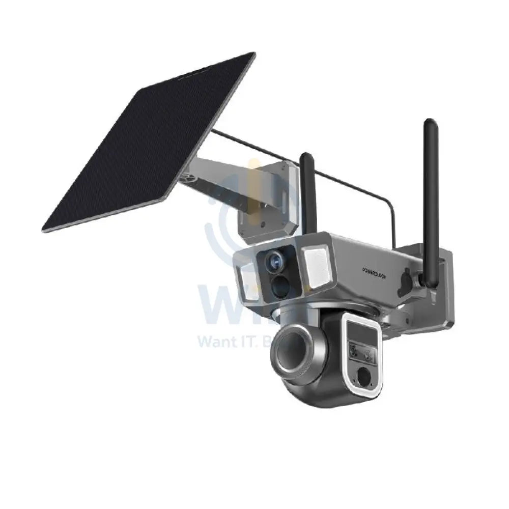Powerology 4G/WiFi 360° Dual Lens Outdoor Camera - Black Cameras > Security Cameras