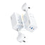 Powerology 65W Power StriP With Dual Power Sockets - White Accessories > Smart Devices