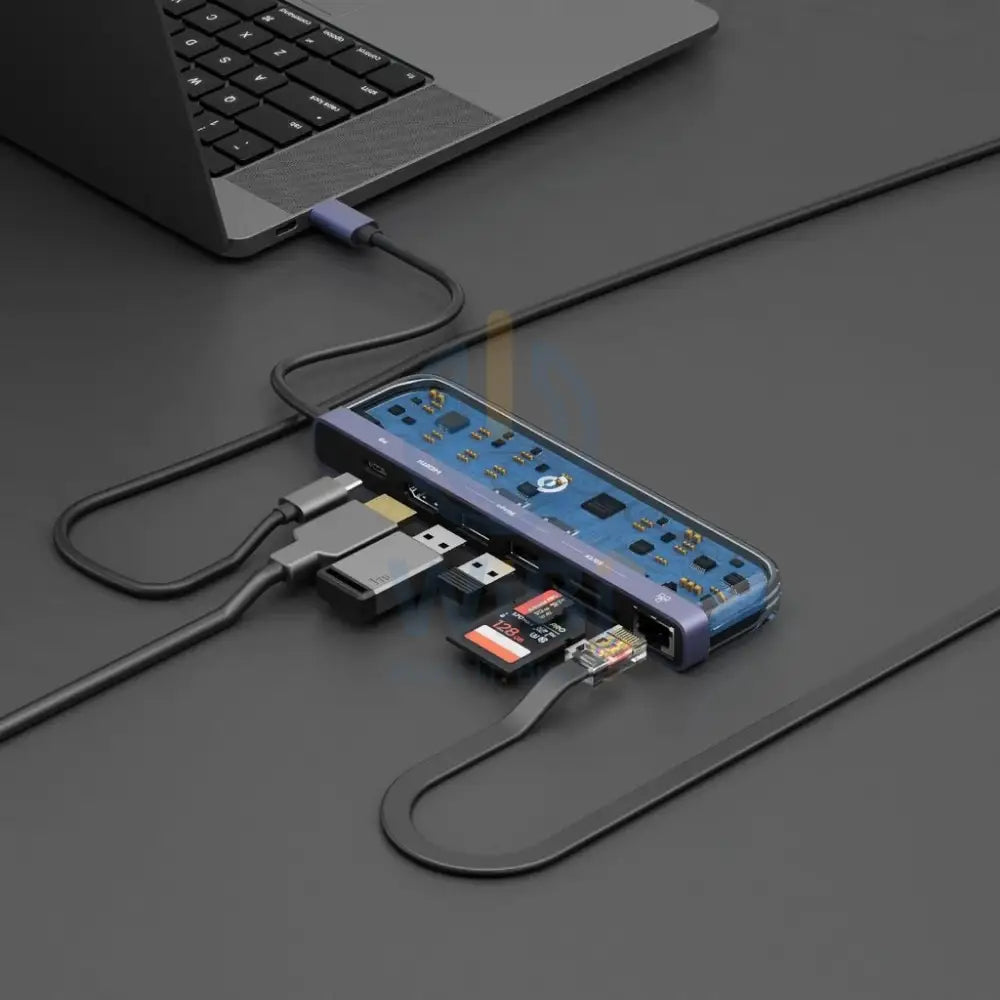 Powerology 7in1 USB-C Multi Hub Crystalline Series Accessories > Cables & Converters > Cables