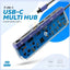 Powerology 7in1 USB-C Multi Hub Crystalline Series Accessories > Cables & Converters > Cables