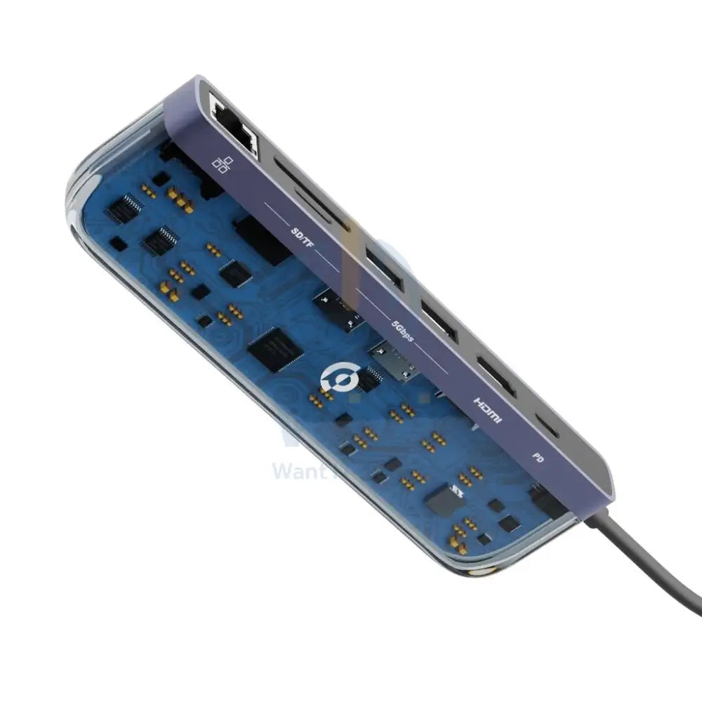 Powerology 7in1 USB-C Multi Hub Crystalline Series Accessories > Cables & Converters > Cables