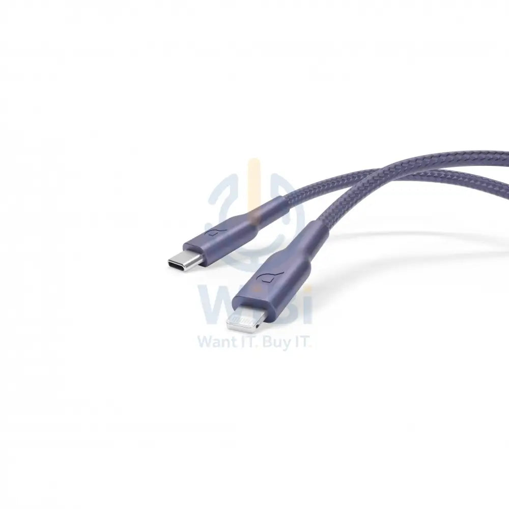 Powerology Braided USB-C To Lightning Cable - 1.2m / Purple Accessories > Cables & Converters