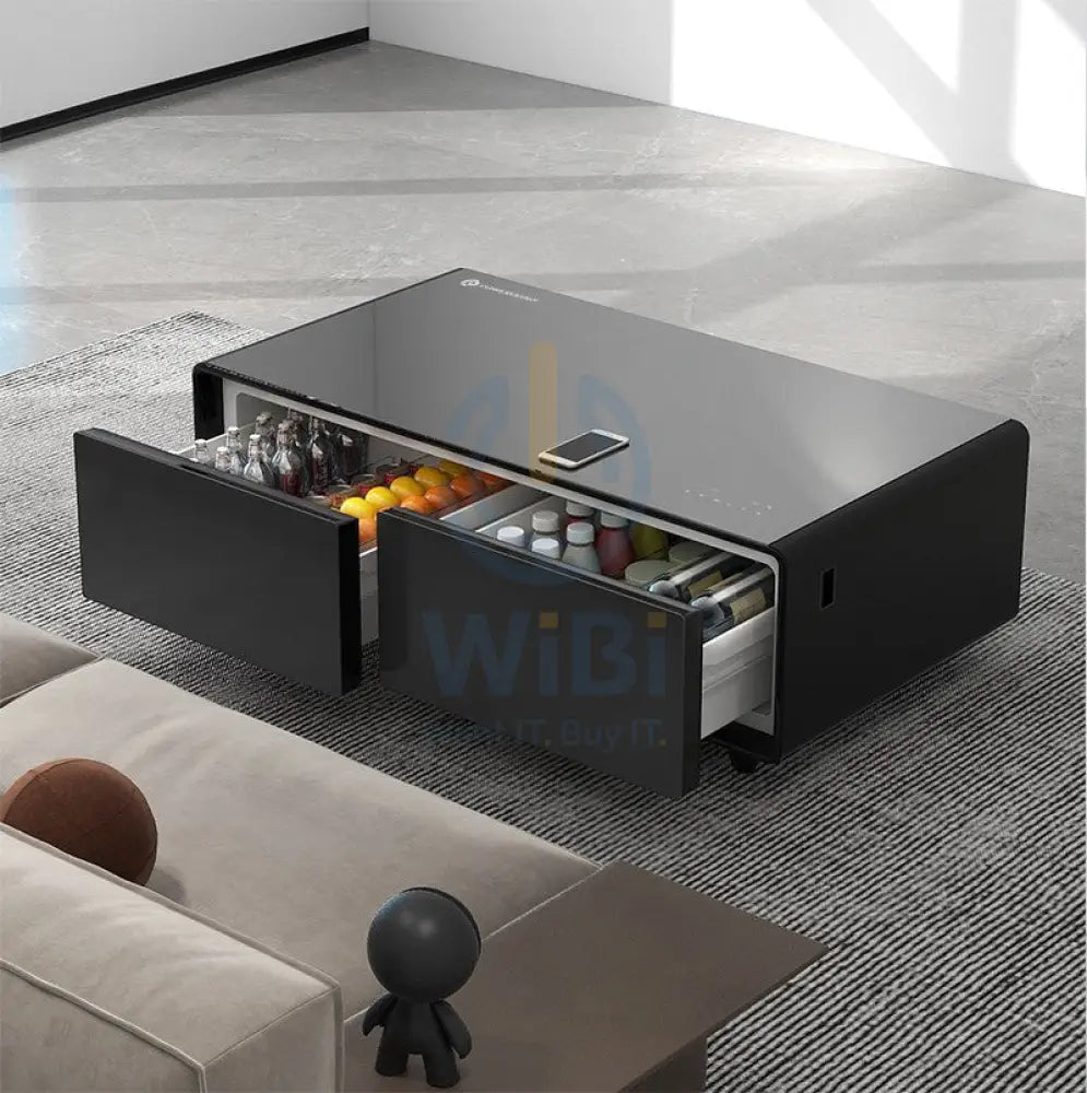 Powerology Coffee Table Fridge Powerful 40W Speakers 135L - Black Accessories > Other Accessories