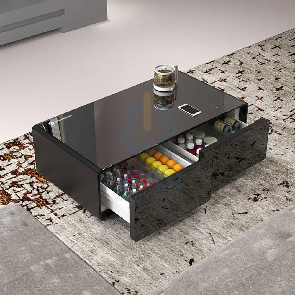 Powerology Coffee Table Fridge Powerful 40W Speakers 135L - Black Accessories > Other Accessories
