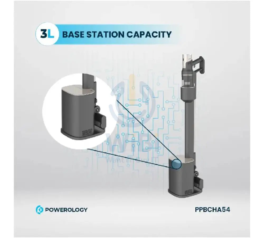 Powerology Cordless Vacuum Auto-Disposal Charging - Black Accessories > Smart Devices