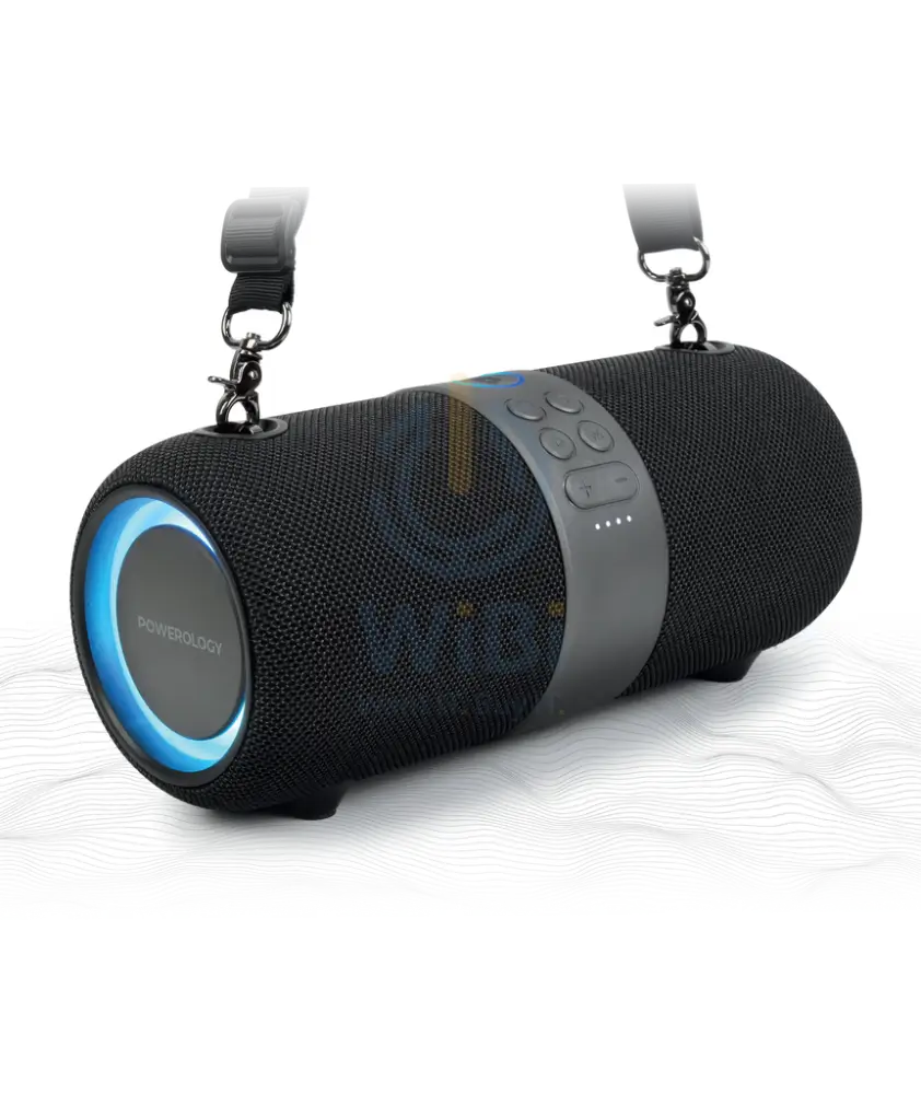 Powerology Cypher Portable Stereo Speaker – Bluetooth / 3-inch / Black Accessories > Audio > Speakers