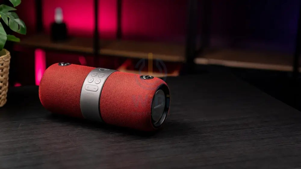 Powerology Cypher Portable Stereo Speaker – Bluetooth / 3-inch / Red Accessories > Audio > Speakers