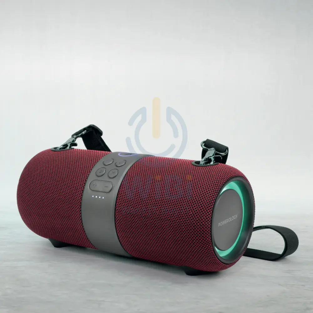 Powerology Cypher Portable Stereo Speaker – Bluetooth / 3-inch / Red Accessories > Audio > Speakers