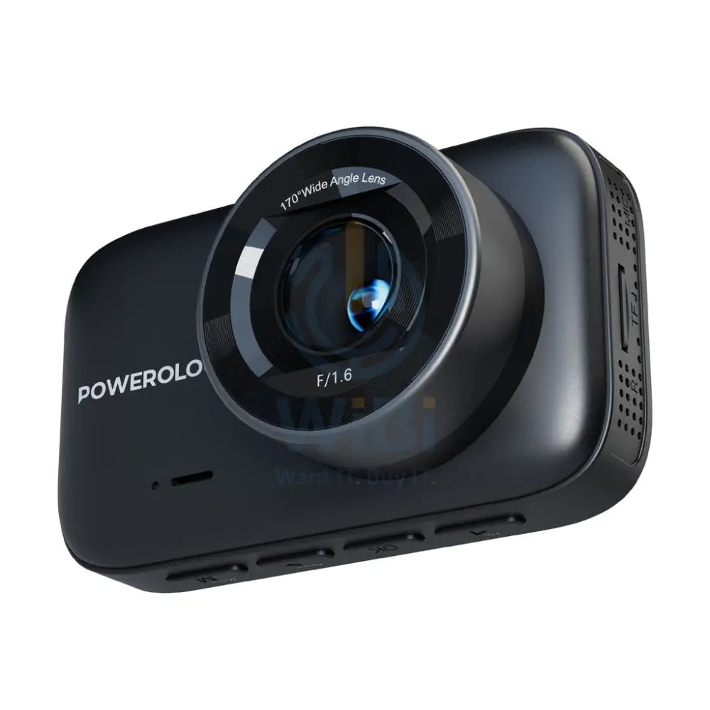 Powerology Dash Camera Ultra with High Utility Built-In Sensors 4K - Black Cameras > Security Cameras