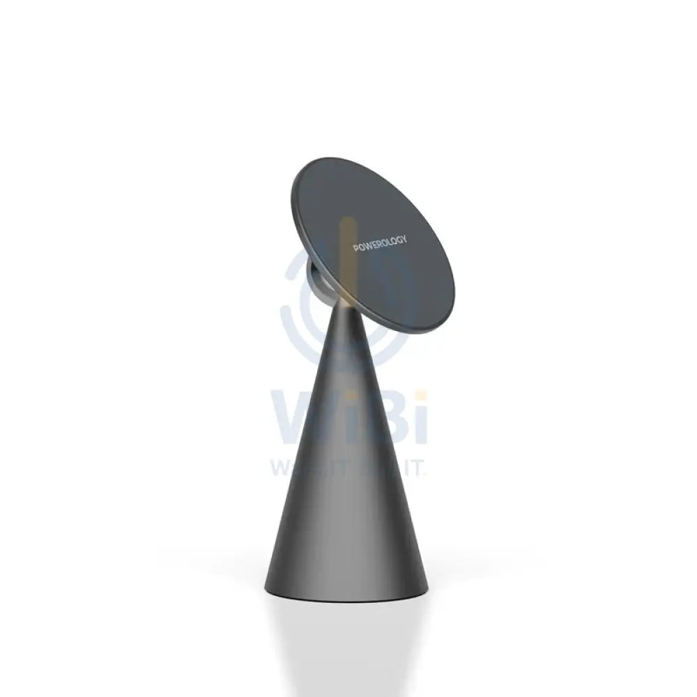 Powerology Desktop Conical Magsafe Phone Holder with Magnets - Dark Grey Accessories > Mobiles & Tablets > Mobiles >
