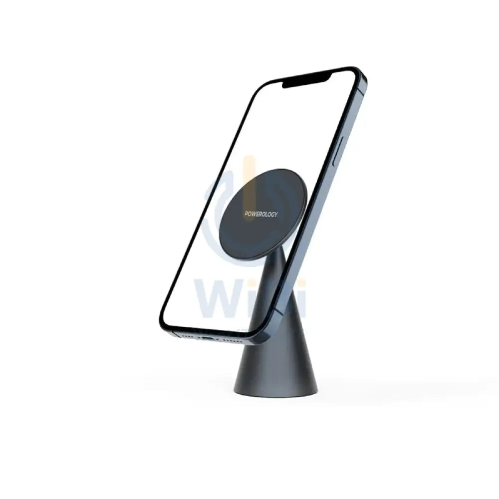 Powerology Desktop Conical Magsafe Phone Holder with Magnets - Dark Grey Accessories > Mobiles & Tablets > Mobiles >