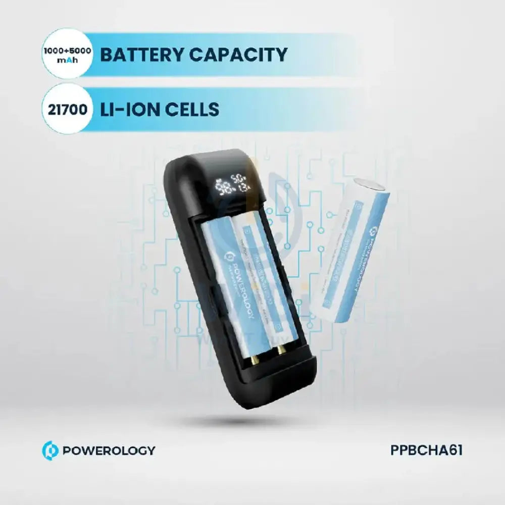 Powerology Diy Cell Power Bank - 15000mAh / 18W / Grey Accessories > Power Bank