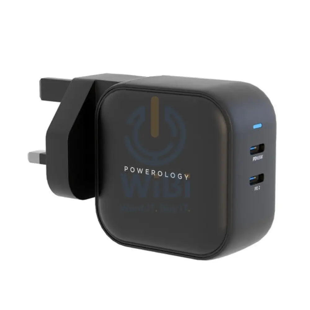 Powerology Dual Port Power Adapter World Travel Kit - 65W / USB-C / Black Accessories > Power Adapters